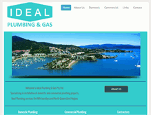 Tablet Screenshot of idealplumbingandgas.com